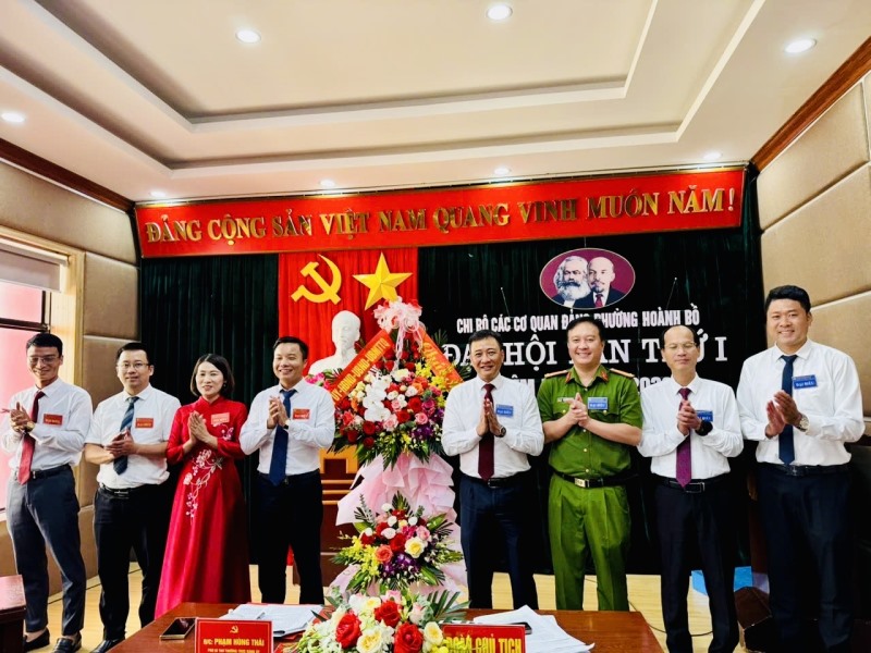 ĐẠI HỘI CHI BỘ CÁC CƠ QUAN ĐẢNG PHƯỜNG HOÀNH BỒ LẦN THỨ I, NHIỆM KỲ 2025-2030