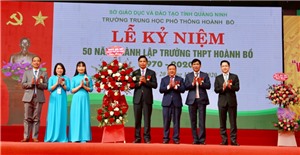 Trường THPT Hoành Bồ kỷ niệm 50 năm Ngày thành lập