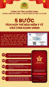 5 BƯỚC TÍCH HỢP THẺ BẢO HIỂM Y  TẾ VÀO VNEID